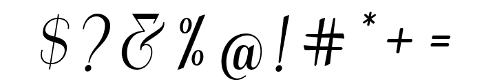 GraziellaScriptItalic-Italic Font OTHER CHARS