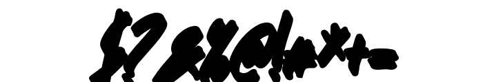 Great Authorized Slant Extrude Font OTHER CHARS