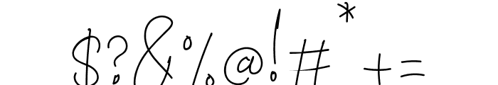 Great Signature Font OTHER CHARS