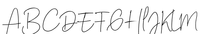 Great Signature Font UPPERCASE