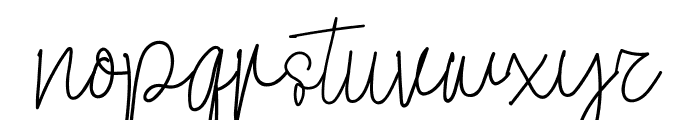 Great Signature Font LOWERCASE