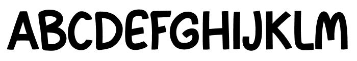 Great Thanks Fu Font UPPERCASE