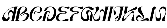Great Warrior Italic Font UPPERCASE