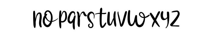 Great Winter Font LOWERCASE