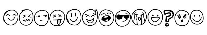 GreatEmojiDoodle-Regular Font UPPERCASE