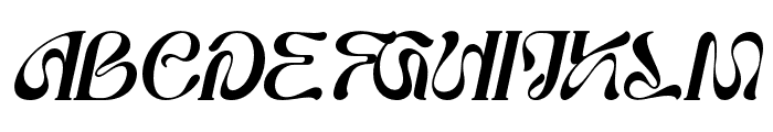 GreatWarrior-Italic Font UPPERCASE