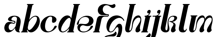 GreatWarrior-Italic Font LOWERCASE