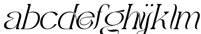 Greater Creation Regular Italic Font LOWERCASE