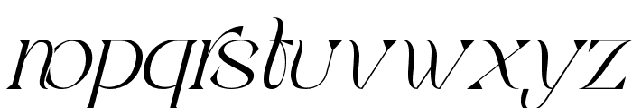 Greater Creation Regular Italic Font LOWERCASE