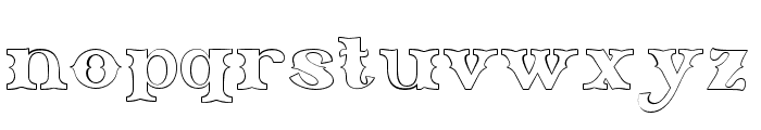 GreatestCircus-Outline Font LOWERCASE