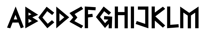Greek-Freak Font LOWERCASE