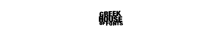 Greek House Varsity Outline Font OTHER CHARS