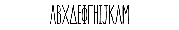 GreekHouse Bouteeka Font UPPERCASE