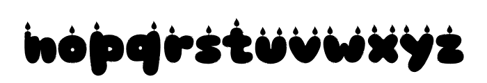 Green Candle Font LOWERCASE