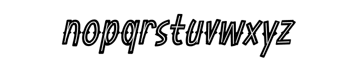 GreenBerry Inline Regular Font LOWERCASE