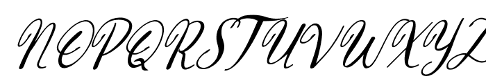 Greenery Types Italic Font UPPERCASE