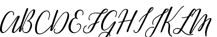GreenstoneScriptItalic-Regular Font UPPERCASE