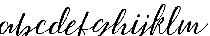 GreenstoneScriptItalic-Regular Font LOWERCASE