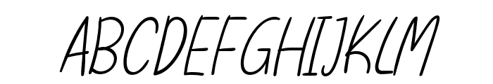 GregoryHandwritten-Oblique Font UPPERCASE
