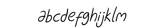 GregoryHandwritten-Oblique Font LOWERCASE