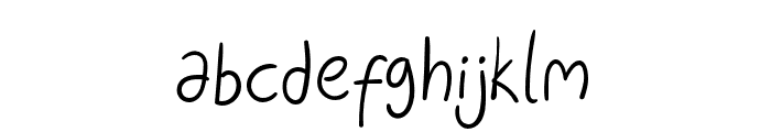 GregoryHandwritten-Regular Font LOWERCASE