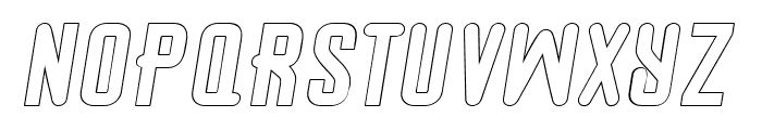 Greisy Bold-Outline-Italic Font LOWERCASE