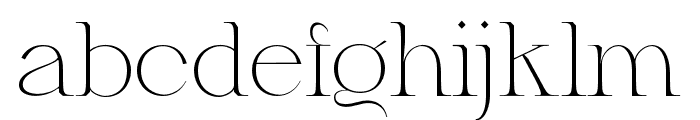 Gretha-ExtraLight Font LOWERCASE