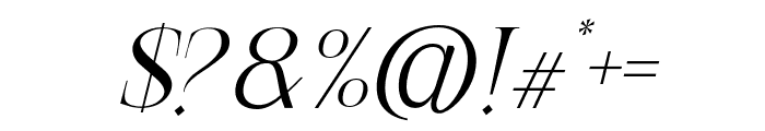 Gretha-Italic Font OTHER CHARS