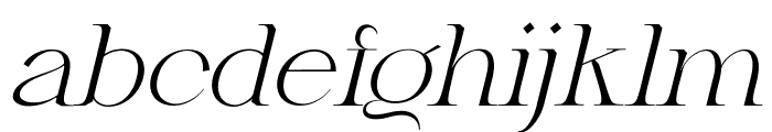 Gretha Light Italic Font LOWERCASE