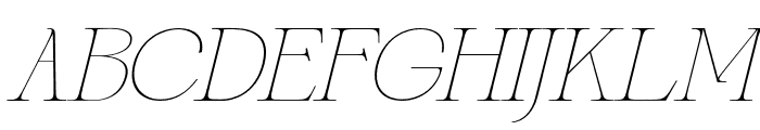 Gretha-ThinItalic Font UPPERCASE