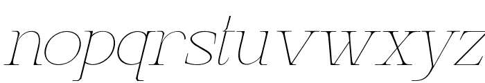 Gretha-ThinItalic Font LOWERCASE