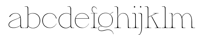 Gretha-Thin Font LOWERCASE