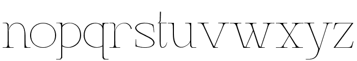 Gretha-Thin Font LOWERCASE