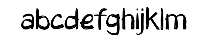 Gribble Font LOWERCASE