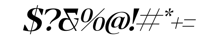 Gridova Italic Font OTHER CHARS