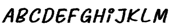 Grimesun Catalyst Italic Font LOWERCASE