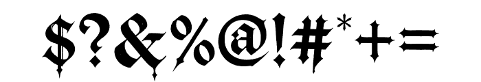 Grimoire Noire Blackletter Font OTHER CHARS