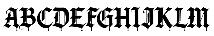 Grimoire Noire Blackletter Font UPPERCASE