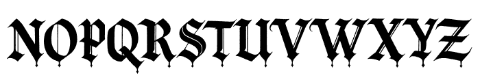 Grimoire Noire Blackletter Font UPPERCASE
