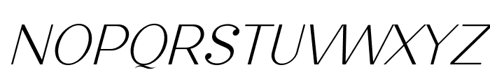 Grimsby Thin Italic Font UPPERCASE