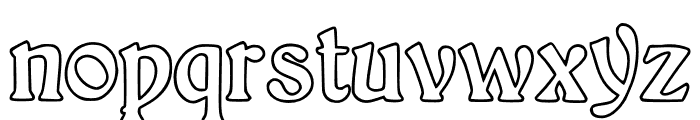 Grizzly Outline Font LOWERCASE