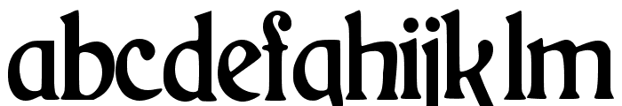 Grizzly Regular Font LOWERCASE