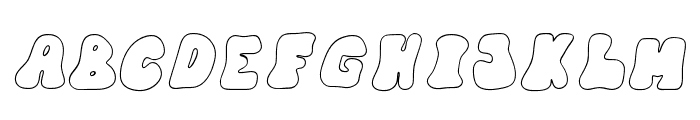 Groggy Outlined Regular Font UPPERCASE