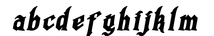Grogoth Bold Italic Font LOWERCASE