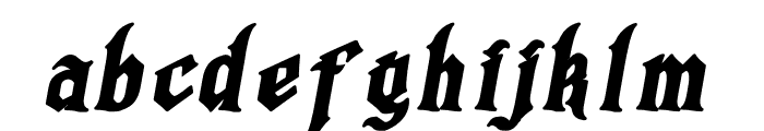 Grogoth-BoldItalic Font LOWERCASE
