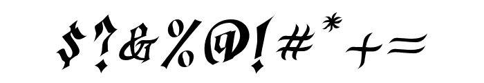 Grogoth-Italic Font OTHER CHARS
