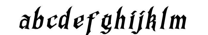 Grogoth-Italic Font LOWERCASE