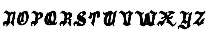 Grogoth Wet Bold Italic Font UPPERCASE