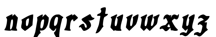 Grogoth Wet Bold Italic Font LOWERCASE