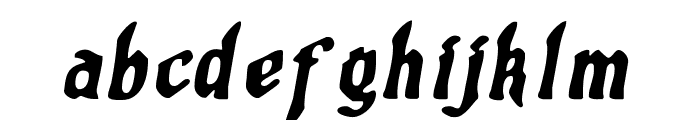 Grogoth Wet Italic Font LOWERCASE